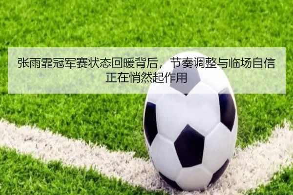 张雨霏冠军赛状态回暖背后，节奏调整与临场自信正在悄然起作用
